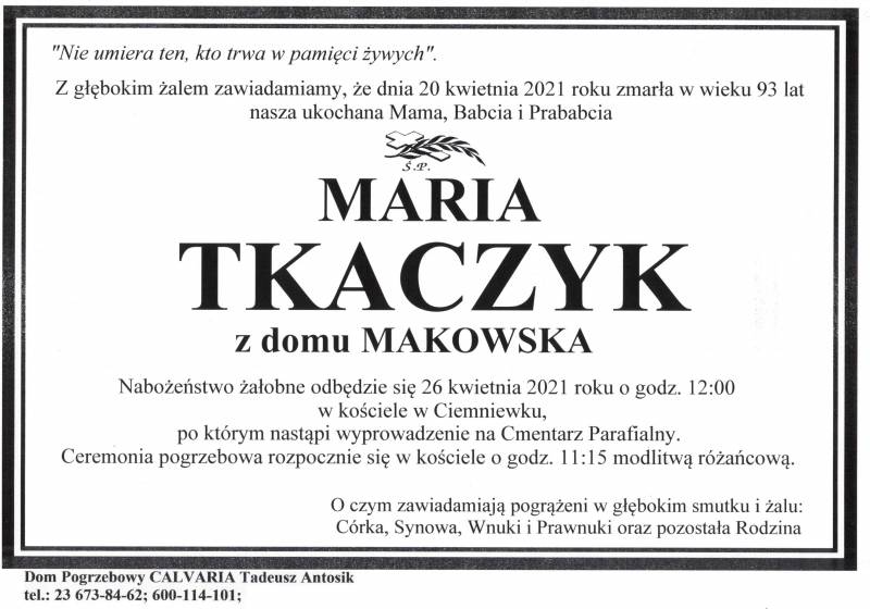 Maria Tkaczyk