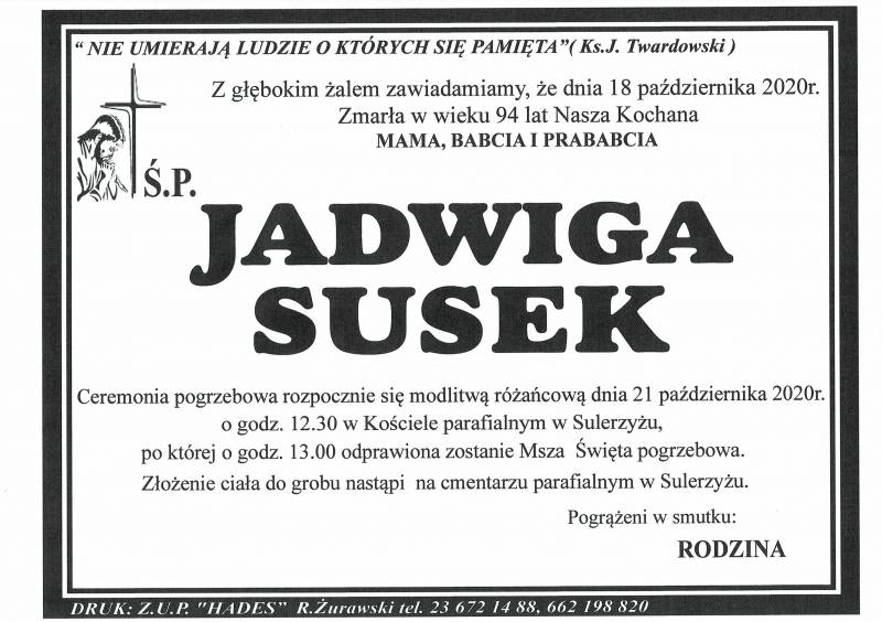 JADWIGA SUSEK