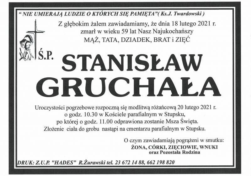 STANISŁAW GRUCHAŁA
