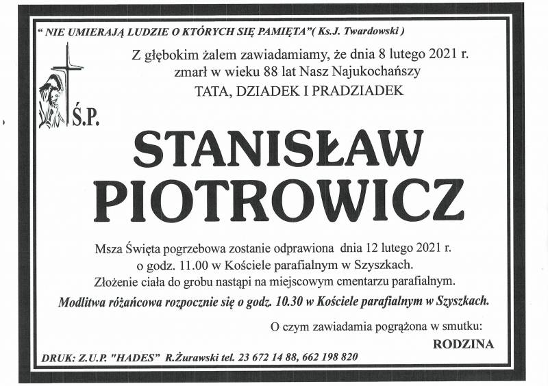 STANISŁAW PIOTROWICZ
