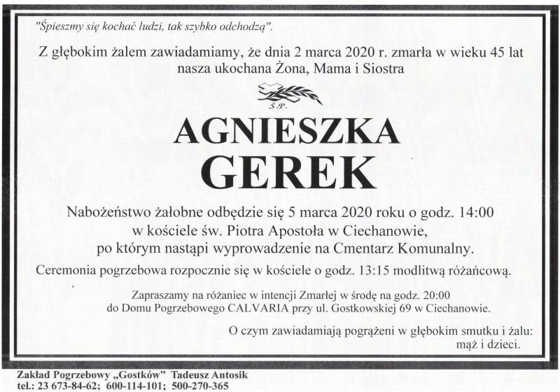 AGNIESZKA GEREK