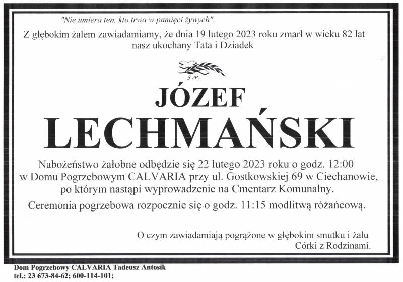 Józef Lechmański