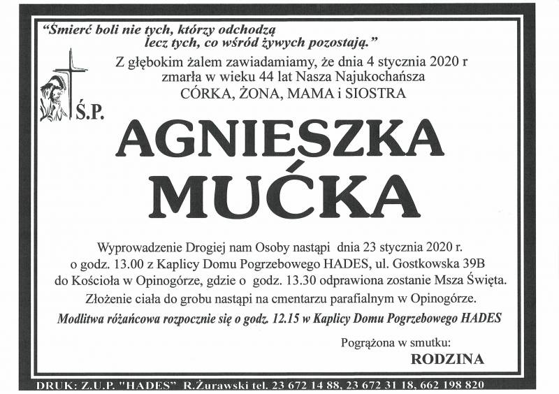 AGNIESZKA MUĆKA