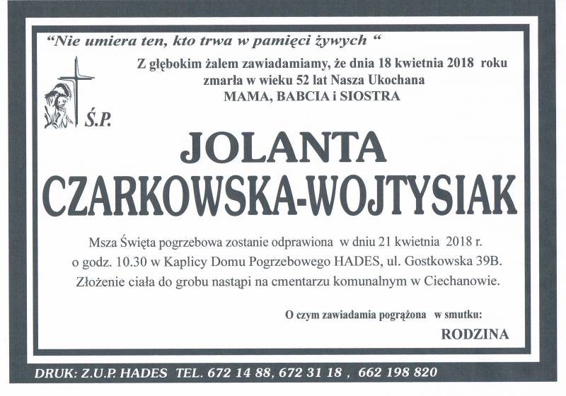 Jolanta Czarkowska-Wojtysiak