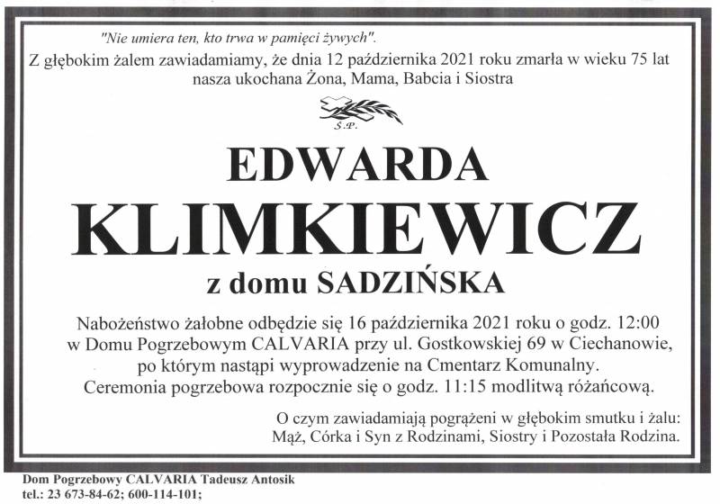 Edwarda Klimkiewicz