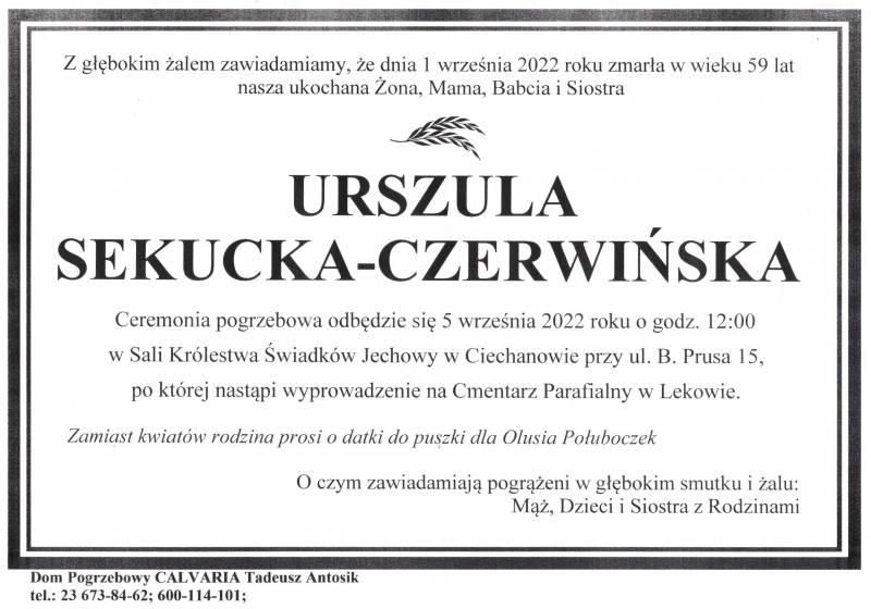Urszula Sekucka-Czerwińska