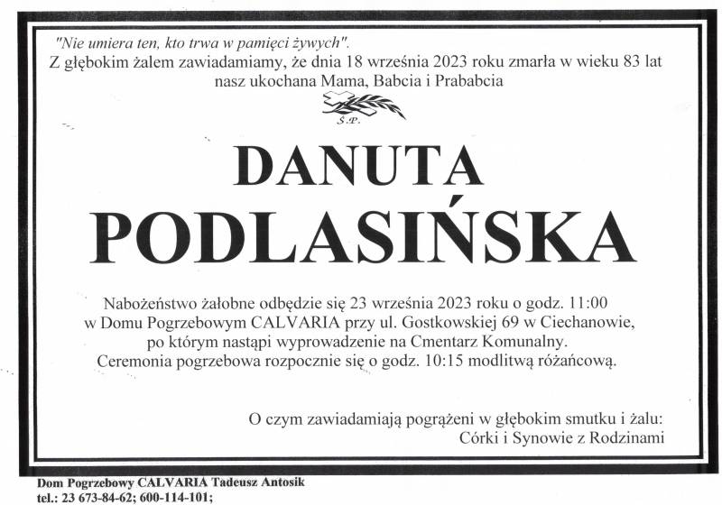 Danuta Podlasińska