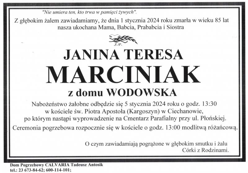 Janina Teresa Marciniak