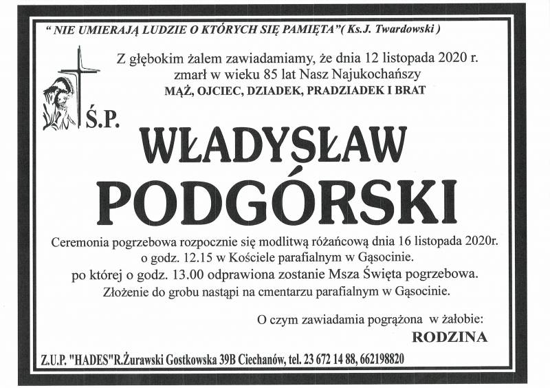 WŁADYSŁAW PODGÓRSKI