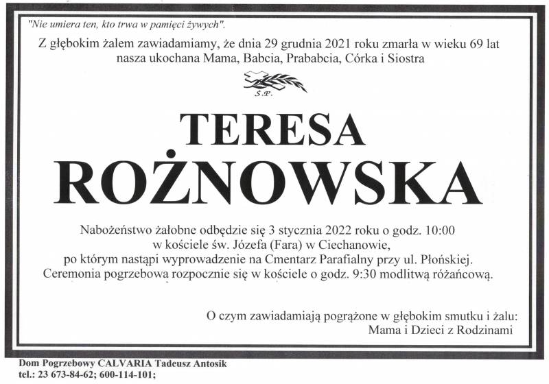 Teresa Rożnowska