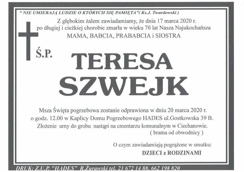 Teresa Szwejk