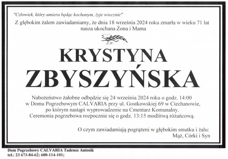 Krystyna Zbyszyńska