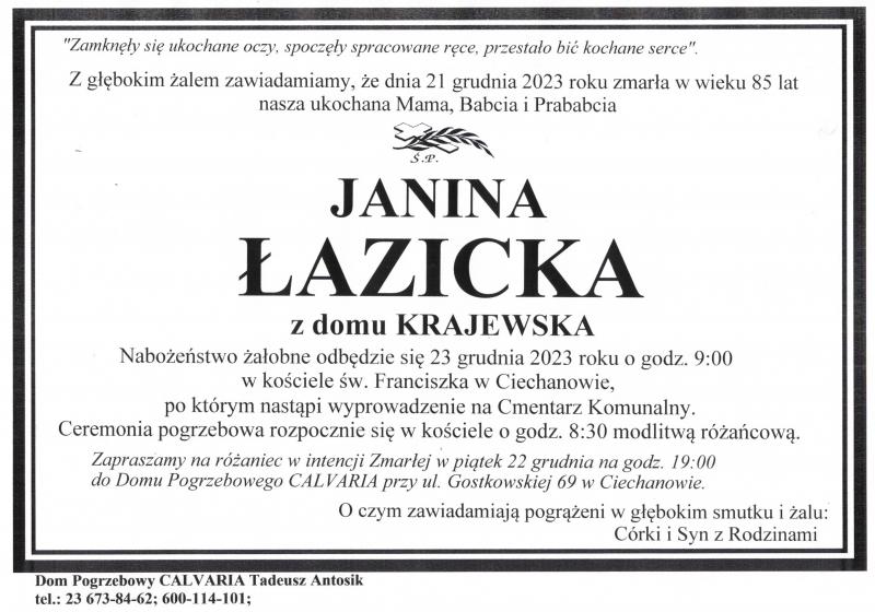 Janina Łazicka