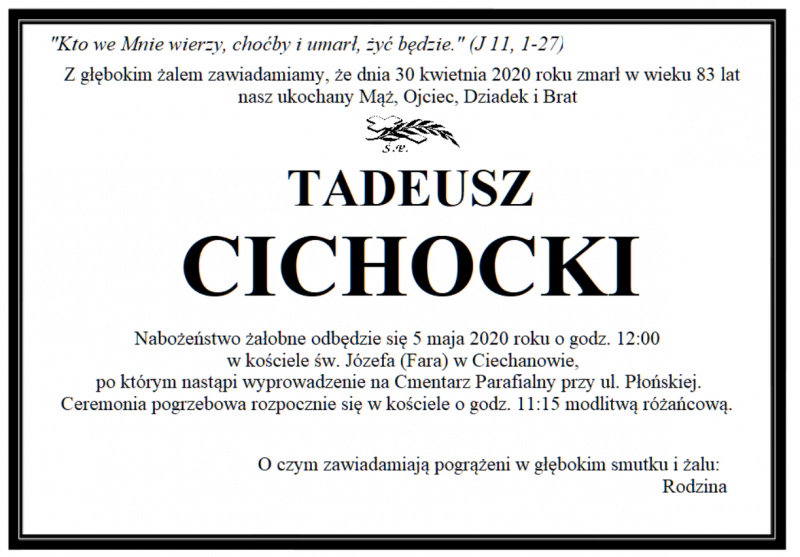 TADEUSZ CICHOCKI