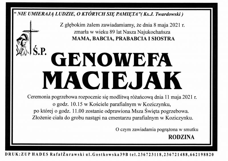 GENOWEFA MACIEJAK