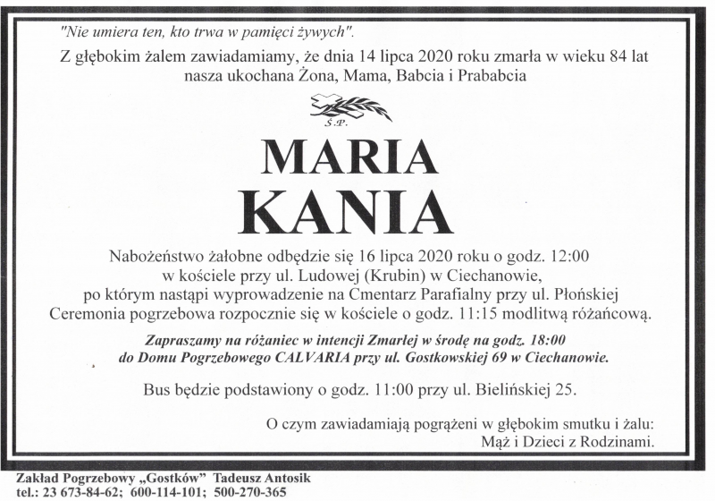 MARIA KANIA