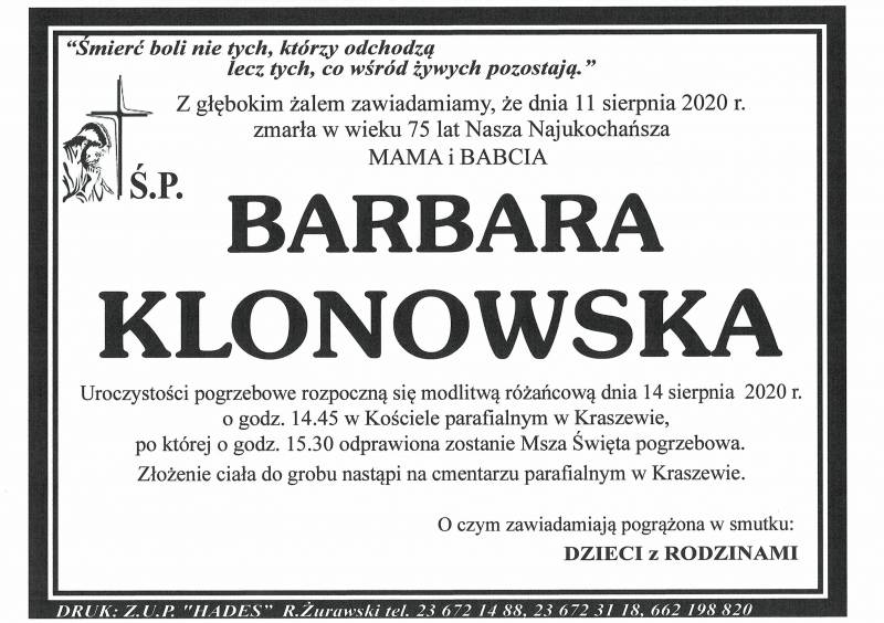 BARBARA KLONOWSKA