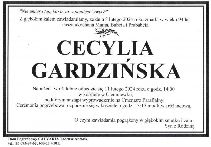 Cecylia Gardzińska