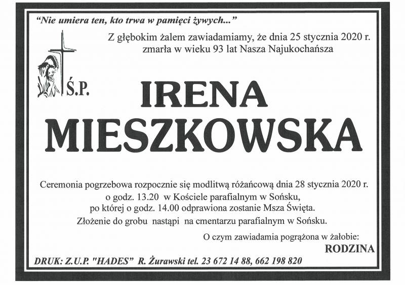 IRENA MIESZKOWSKA