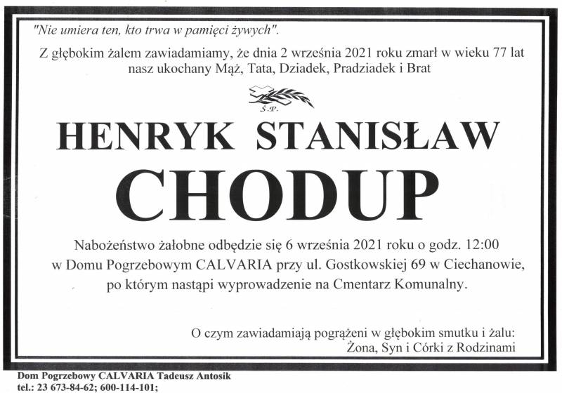 Henryk Stanisław Chodup