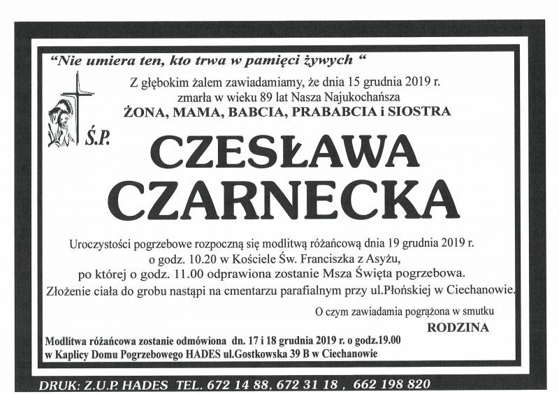 Czesława Czarnecka