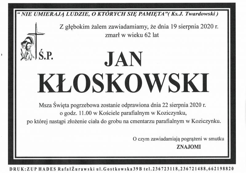 Jan Kłoskowski