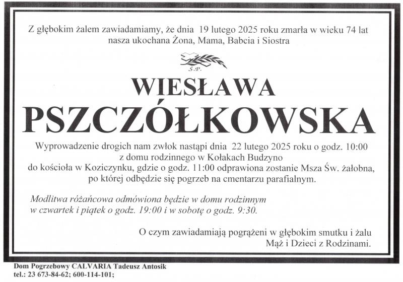 Wiesława Pszczółkowska
