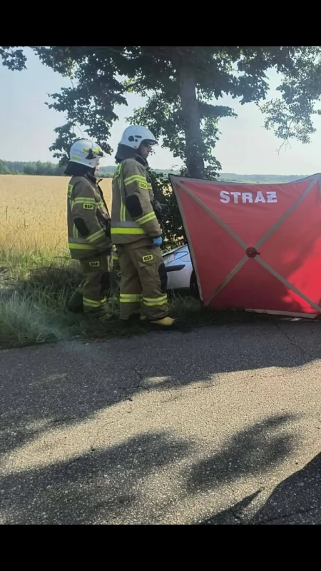 Auto w rowie, w środku martwy mężczyzna. Tragiczne zdarzenie w okolicy Ciechanowa