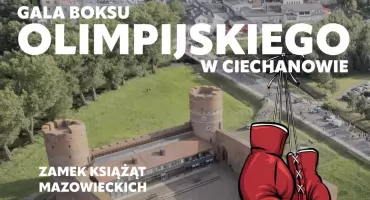 Ring na dziedzińcu ciechanowskiego zamku. Przed nami gala boksu