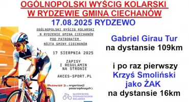Wyścig kolarski w gminie Ciechanów. Znamy trasę i program 