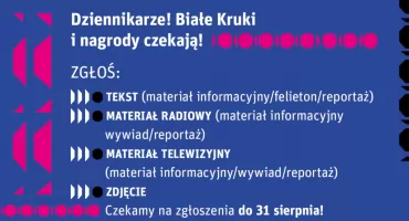 „Biały Kruk” dla dziennikarzy mediów lokalnych – ostatnie dni na zgłoszenia!