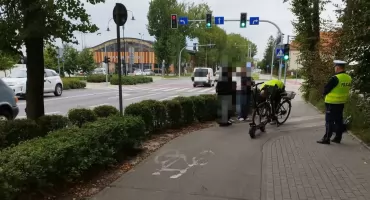 Wypadek na ścieżce rowerowej w Ciechanowie