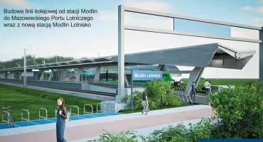 Połączenie kolejowe z lotniskiem w Modlinie? Prace mają ruszyć za dwa lata 
