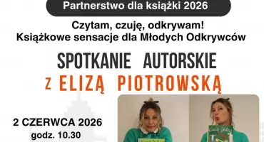 Spotkanie w opinogórskiej bibliotece z autorką książek dla dzieci