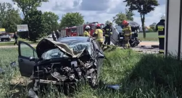 Z ostatniej chwili! Wypadek koło Ciechanowa. Wśród poszkodowanych jest dziecko [zdjęcia]