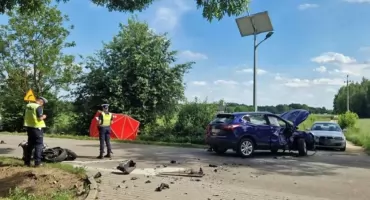 Koszmarny wypadek. Zginął młody motocyklista [zdjęcia]
