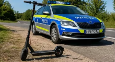 Dwoje 16-latków na hulajnogach zatrzymanych w Ciechanowie. Odpowiedzą przed sądem