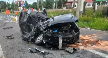 Tragiczny finał wypadku. Nie żyje 20-latek [zdjęcia]