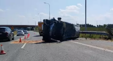 [AKTUALIZACJA] Niebezpieczne zdarzenie drogowe w okolicy Glinojecka